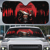 Merry Krampus Auto Sun Shade Dark Grunge Christmas - Wonder Print Shop