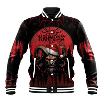 Merry Krampus Baseball Jacket Dark Grunge Christmas - Wonder Print Shop