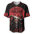 Merry Krampus Baseball Jersey Dark Grunge Christmas - Wonder Print Shop