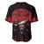 Merry Krampus Baseball Jersey Dark Grunge Christmas - Wonder Print Shop