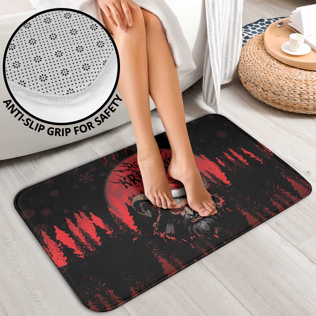 Merry Krampus Bathroom Set Dark Grunge Christmas - Wonder Print Shop