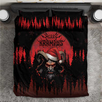Merry Krampus Bedding Set Dark Grunge Christmas - Wonder Print Shop