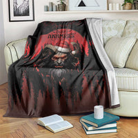 Merry Krampus Blanket Dark Grunge Christmas - Wonder Print Shop