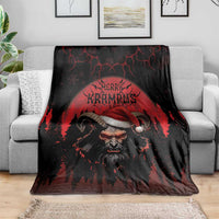Merry Krampus Blanket Dark Grunge Christmas - Wonder Print Shop