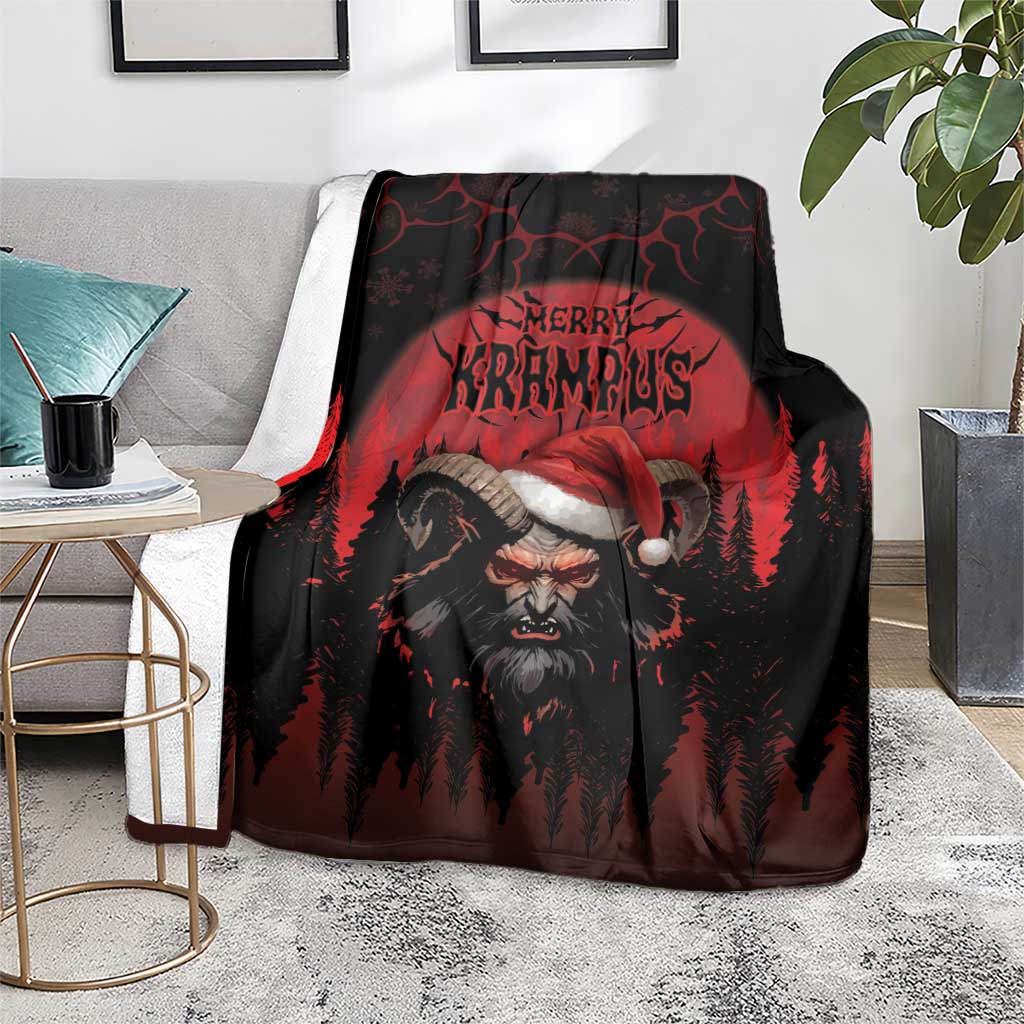 Merry Krampus Blanket Dark Grunge Christmas - Wonder Print Shop