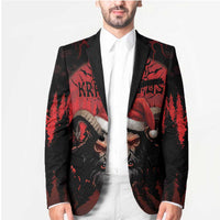 Merry Krampus Blazer Dark Grunge Christmas - Wonder Print Shop
