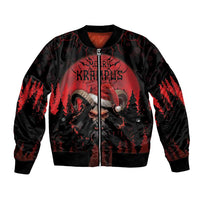 Merry Krampus Bomber Jacket Dark Grunge Christmas - Wonder Print Shop