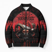 Merry Krampus Bomber Puffer Jacket Dark Grunge Christmas - Wonder Print Shop