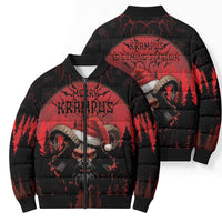 Merry Krampus Bomber Puffer Jacket Dark Grunge Christmas - Wonder Print Shop
