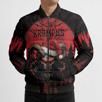 Merry Krampus Bomber Puffer Jacket Dark Grunge Christmas - Wonder Print Shop