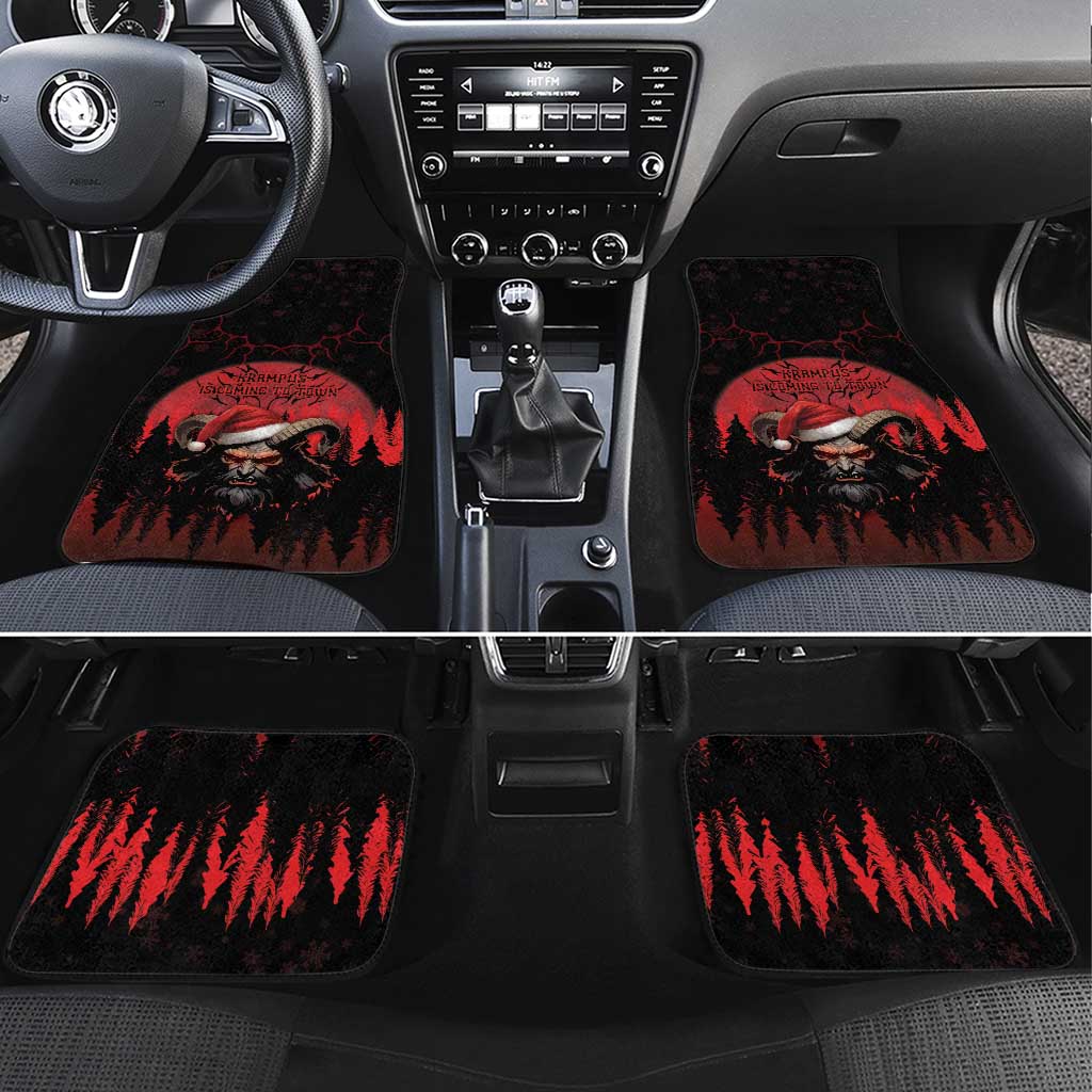 Merry Krampus Car Mats Dark Grunge Christmas - Wonder Print Shop