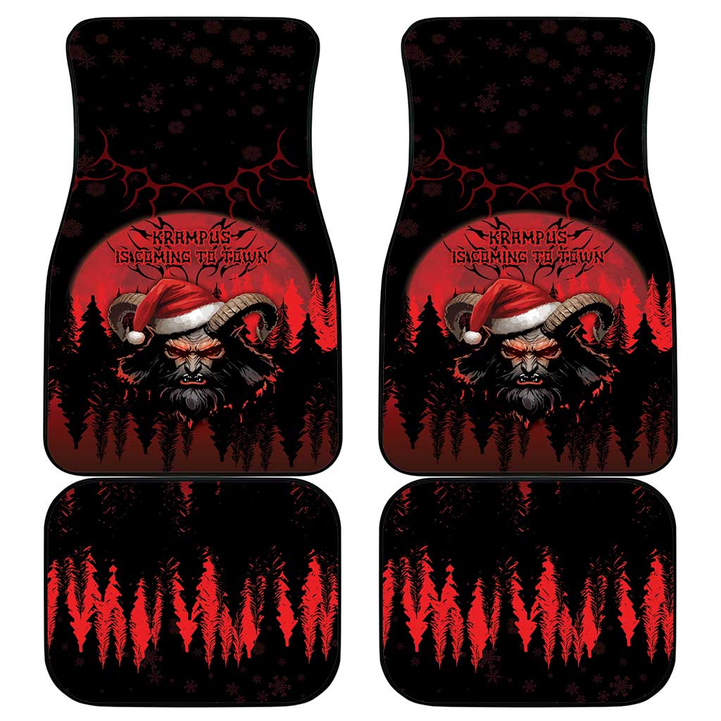 Merry Krampus Car Mats Dark Grunge Christmas - Wonder Print Shop