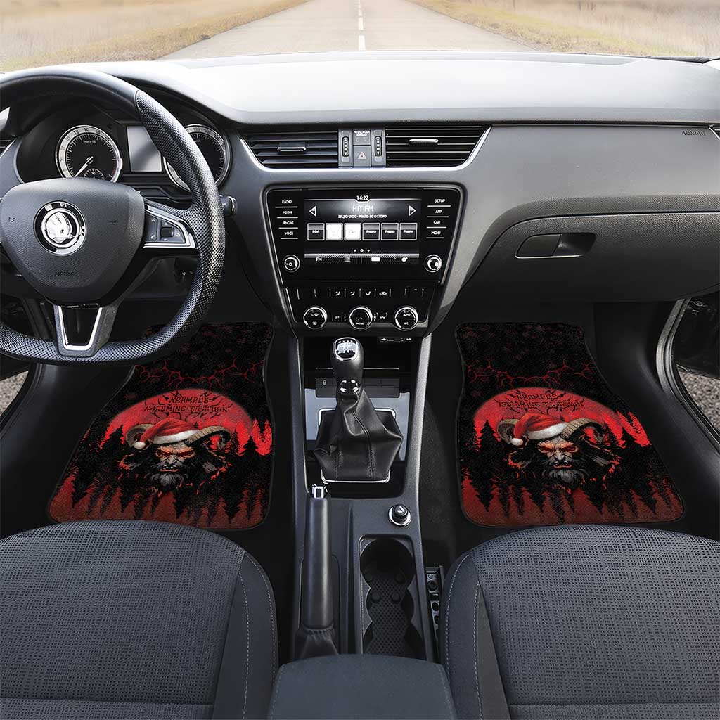 Merry Krampus Car Mats Dark Grunge Christmas - Wonder Print Shop
