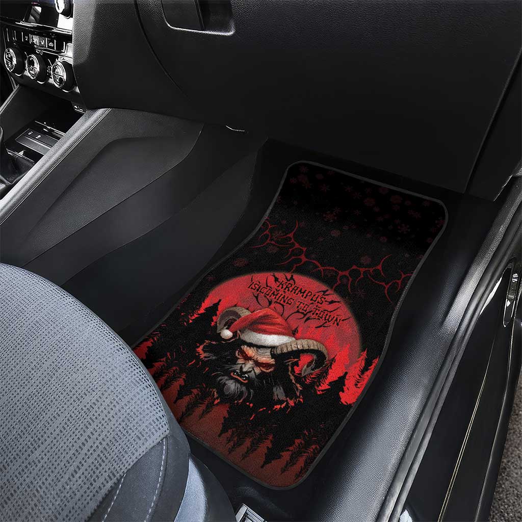 Merry Krampus Car Mats Dark Grunge Christmas - Wonder Print Shop