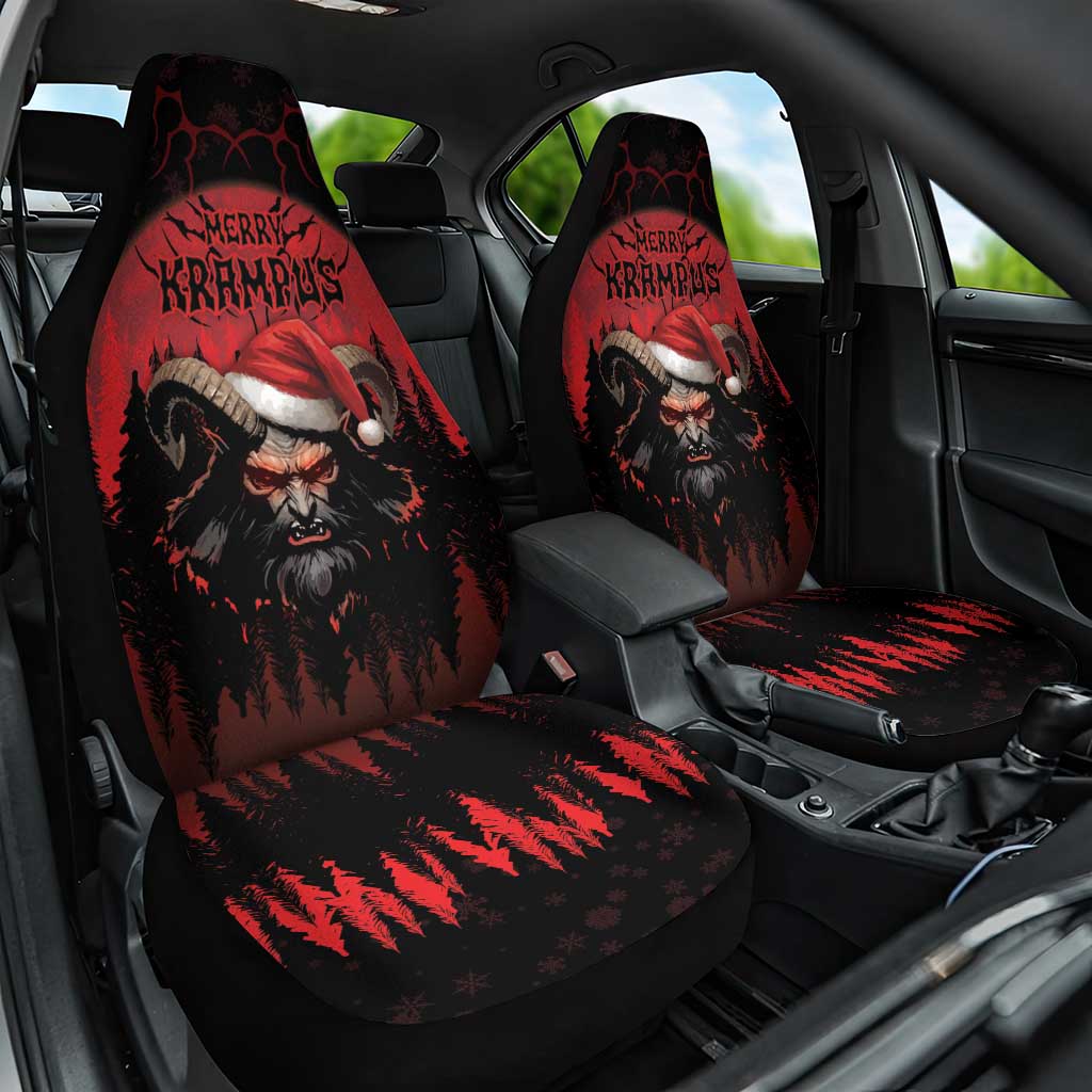 Merry Krampus Car Seat Cover Dark Grunge Christmas - Wonder Print Shop