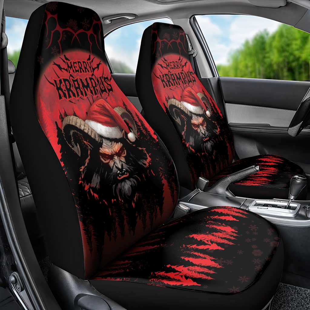Merry Krampus Car Seat Cover Dark Grunge Christmas - Wonder Print Shop