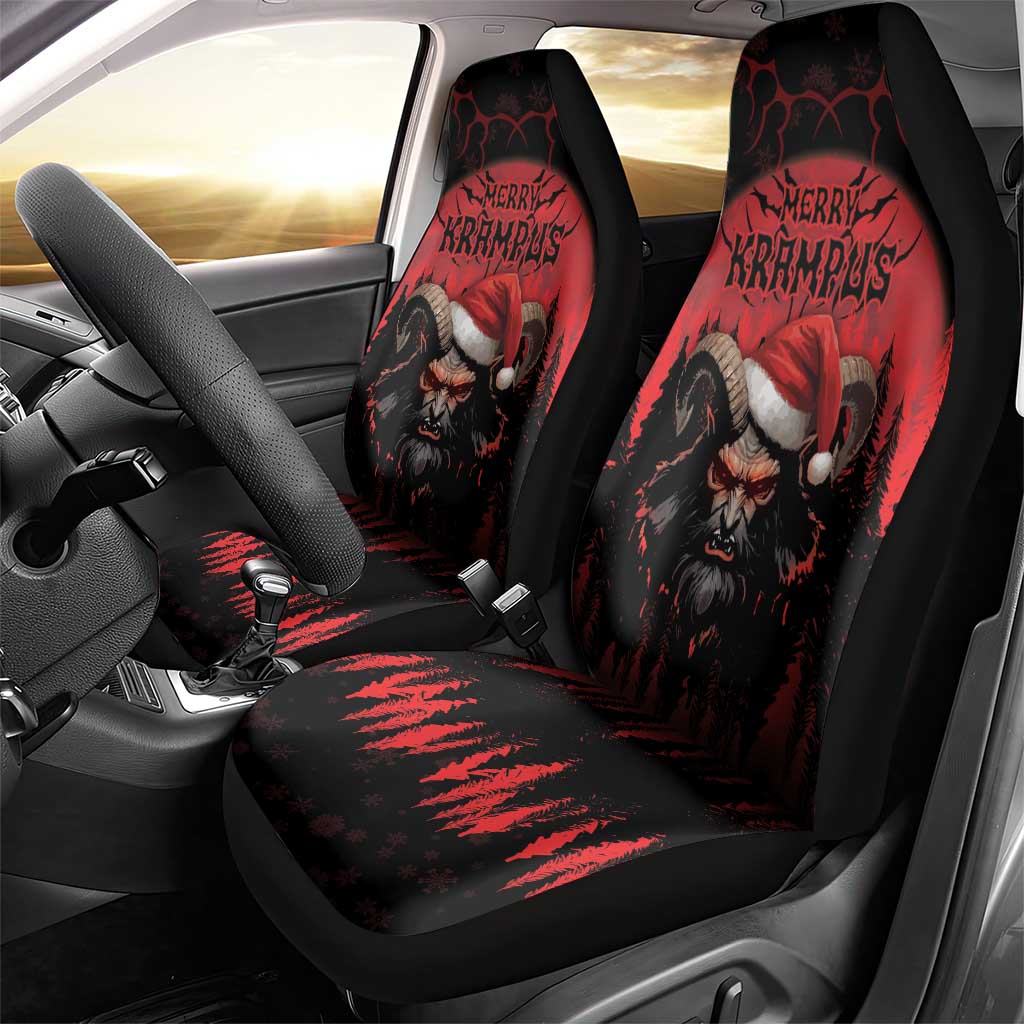 Merry Krampus Car Seat Cover Dark Grunge Christmas - Wonder Print Shop