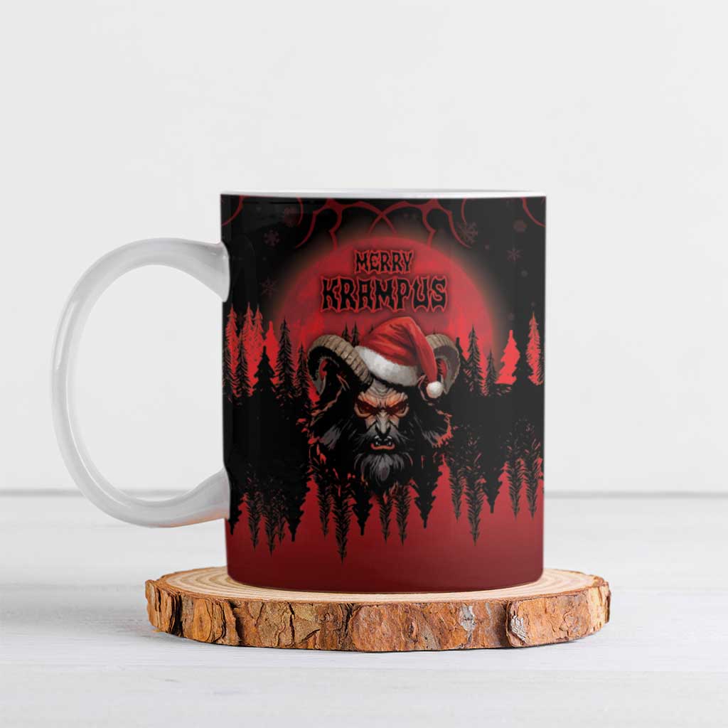 Merry Krampus Ceramic Mug Dark Grunge Christmas - Wonder Print Shop