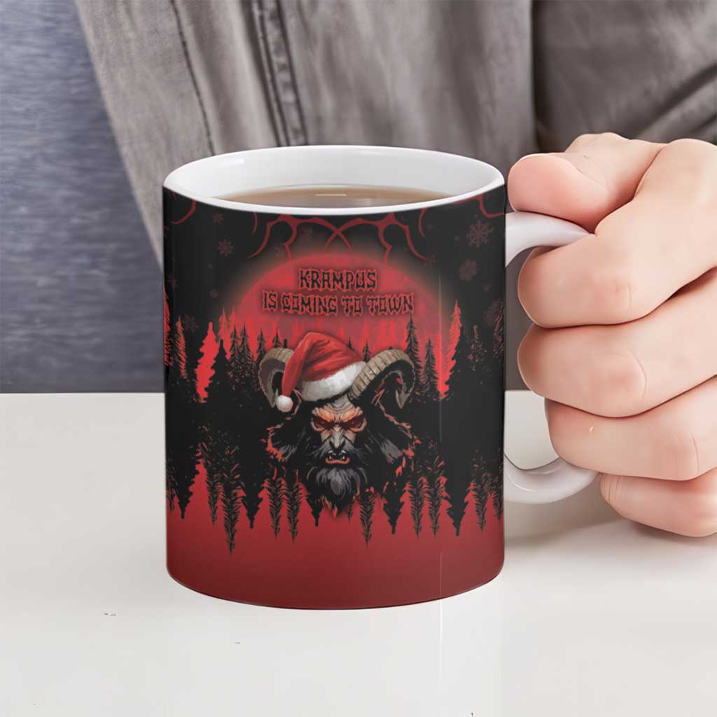 Merry Krampus Ceramic Mug Dark Grunge Christmas - Wonder Print Shop