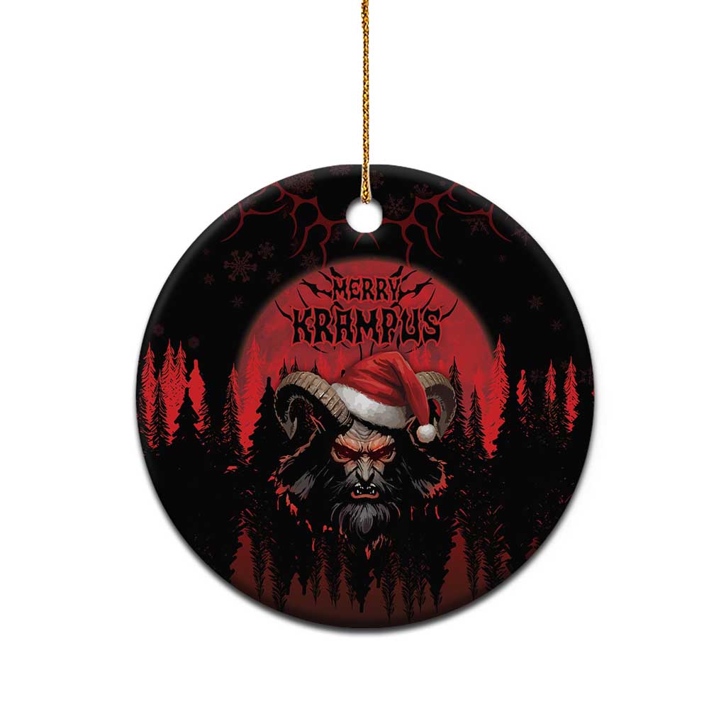 Merry Krampus Ceramic Ornament Dark Grunge Christmas - Wonder Print Shop