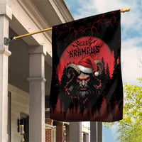 Merry Krampus Garden Flag Dark Grunge Christmas - Wonder Print Shop