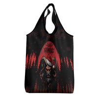 Merry Krampus Grocery Bag Dark Grunge Christmas - Wonder Print Shop