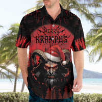 Merry Krampus Hawaiian Shirt Dark Grunge Christmas - Wonder Print Shop