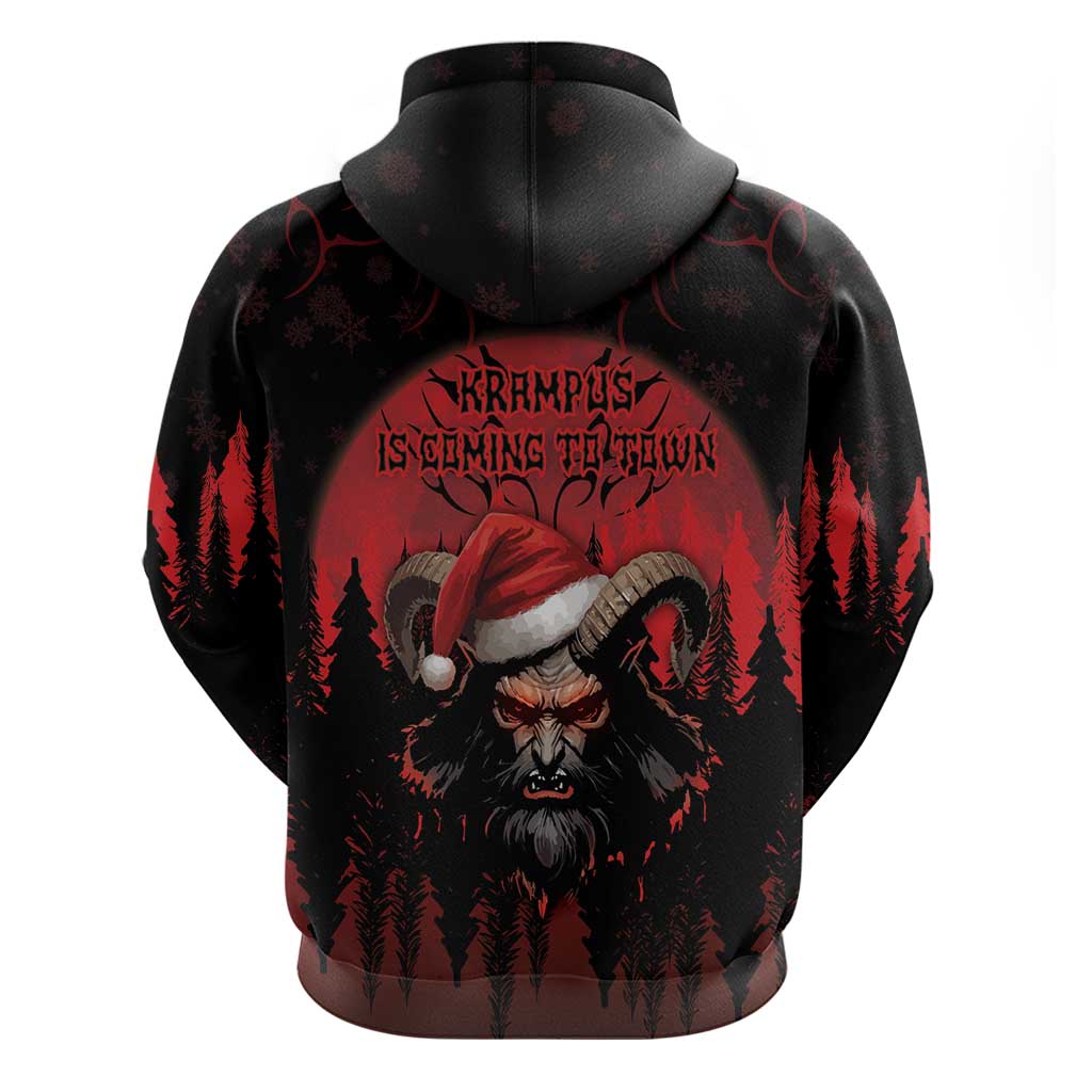 Merry Krampus Hoodie Dark Grunge Christmas - Wonder Print Shop
