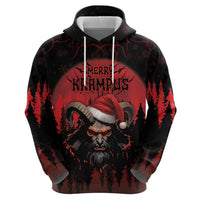Merry Krampus Hoodie Dark Grunge Christmas - Wonder Print Shop