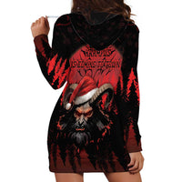 Merry Krampus Hoodie Dress Dark Grunge Christmas - Wonder Print Shop