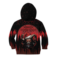 Merry Krampus Kid Hoodie Dark Grunge Christmas - Wonder Print Shop