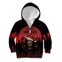 Merry Krampus Kid Hoodie Dark Grunge Christmas - Wonder Print Shop