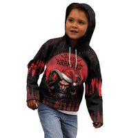 Merry Krampus Kid Hoodie Dark Grunge Christmas - Wonder Print Shop