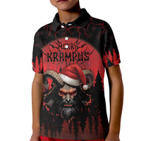 Merry Krampus Kid Polo Shirt Dark Grunge Christmas - Wonder Print Shop