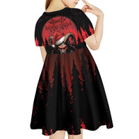 Merry Krampus Kid Short Sleeve Dress Dark Grunge Christmas - Wonder Print Shop