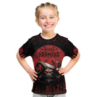 Merry Krampus Kid T Shirt Dark Grunge Christmas - Wonder Print Shop