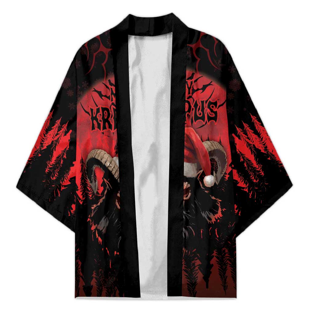 Merry Krampus Kimono Dark Grunge Christmas - Wonder Print Shop