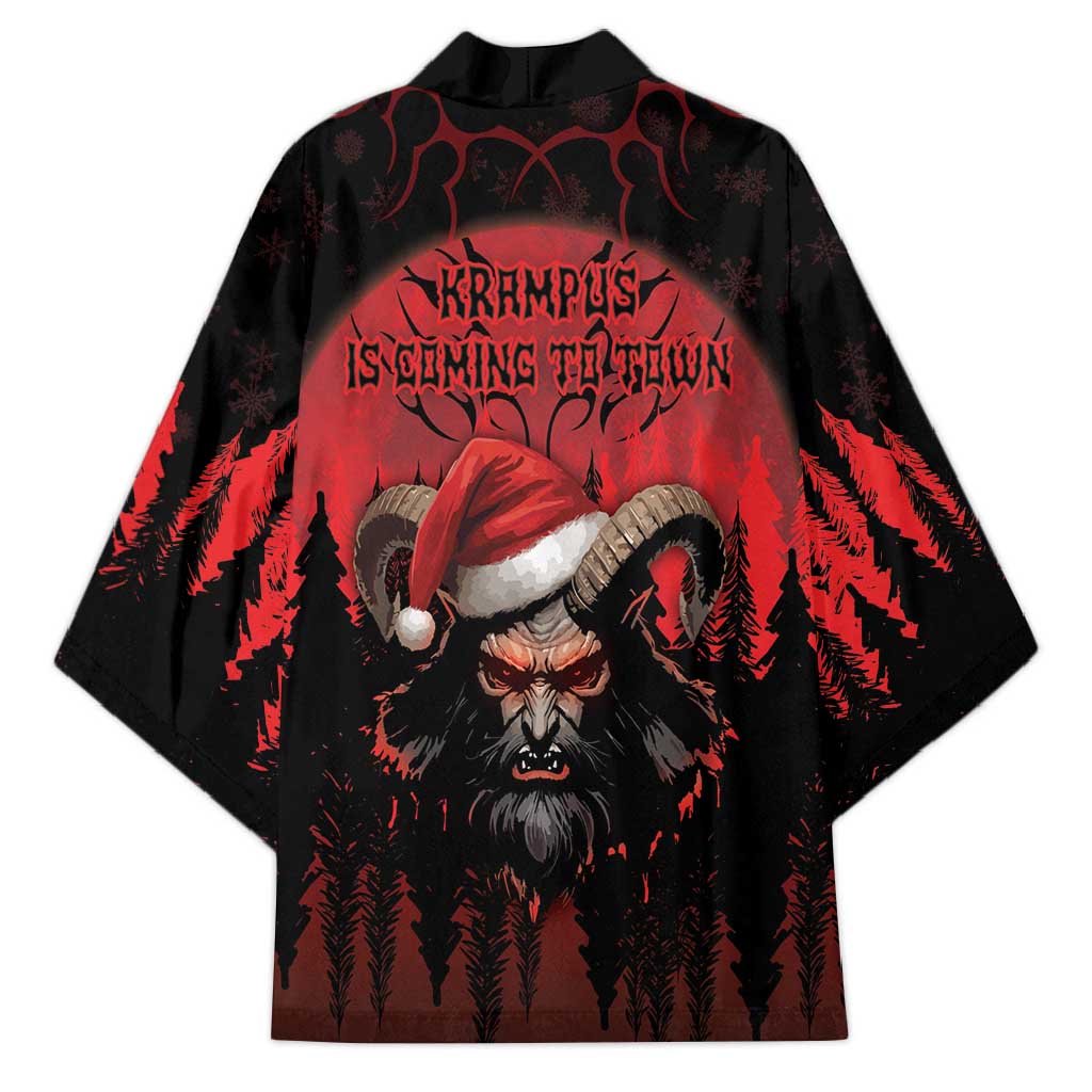 Merry Krampus Kimono Dark Grunge Christmas - Wonder Print Shop