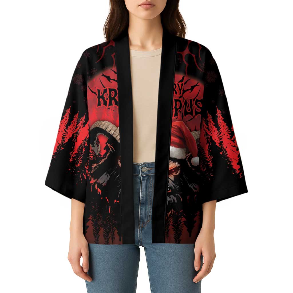 Merry Krampus Kimono Dark Grunge Christmas - Wonder Print Shop