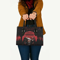 Merry Krampus Leather Bag Dark Grunge Christmas - Wonder Print Shop