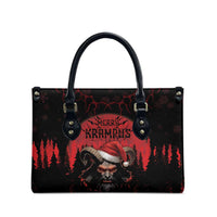 Merry Krampus Leather Bag Dark Grunge Christmas - Wonder Print Shop