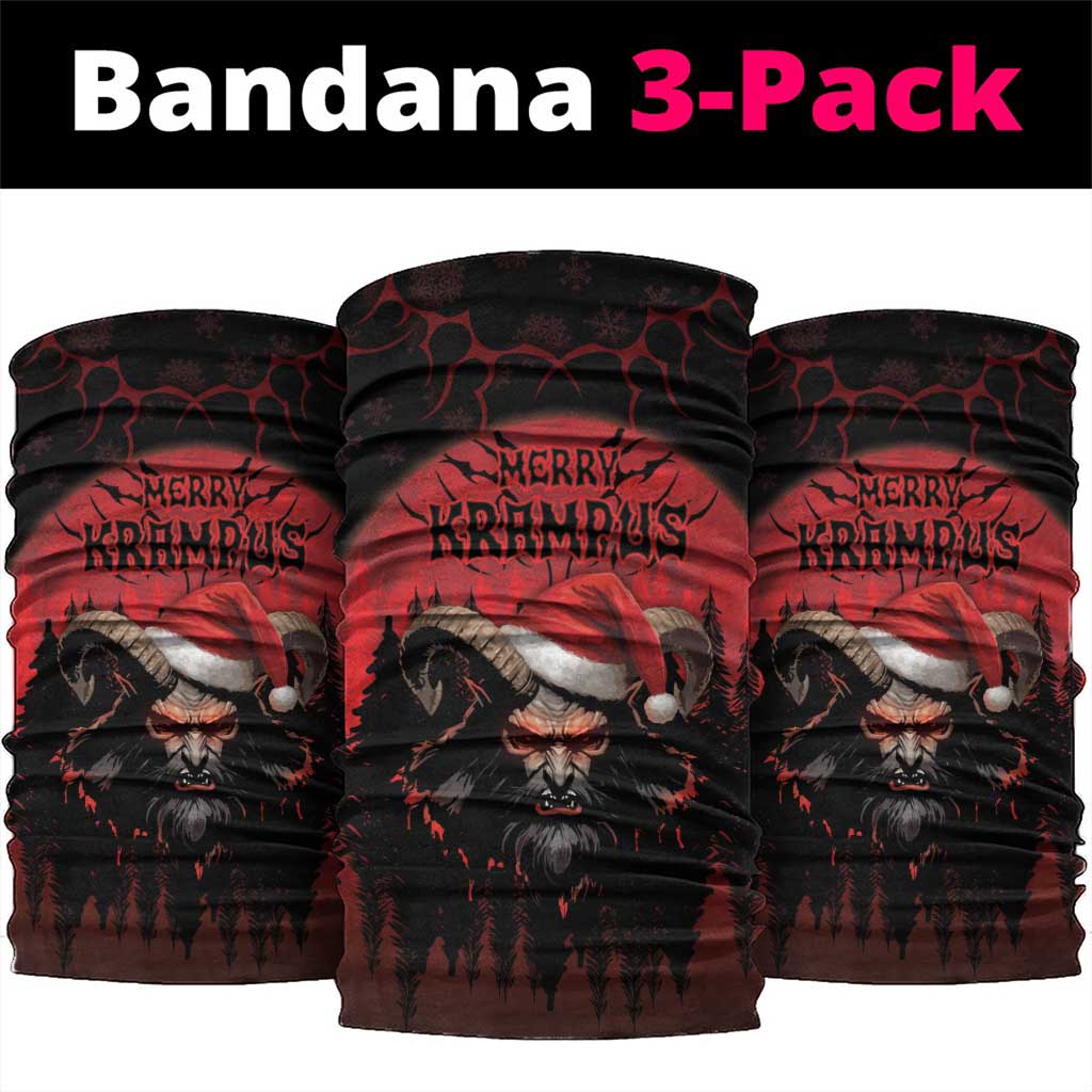 Merry Krampus Neck Gaiter Dark Grunge Christmas - Wonder Print Shop