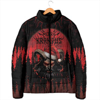 Merry Krampus Padded Jacket Dark Grunge Christmas - Wonder Print Shop