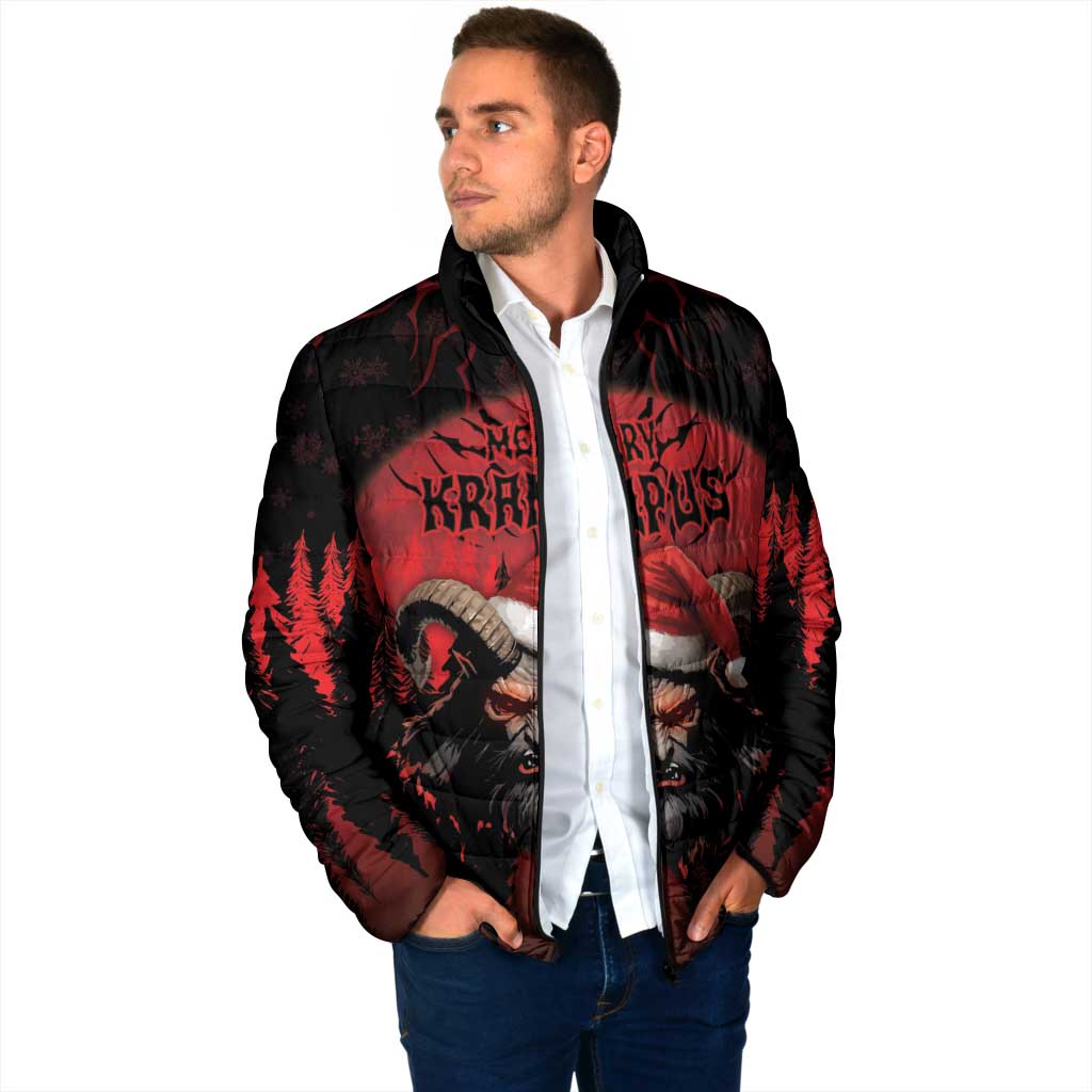 Merry Krampus Padded Jacket Dark Grunge Christmas - Wonder Print Shop