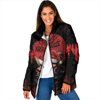 Merry Krampus Padded Jacket Dark Grunge Christmas - Wonder Print Shop