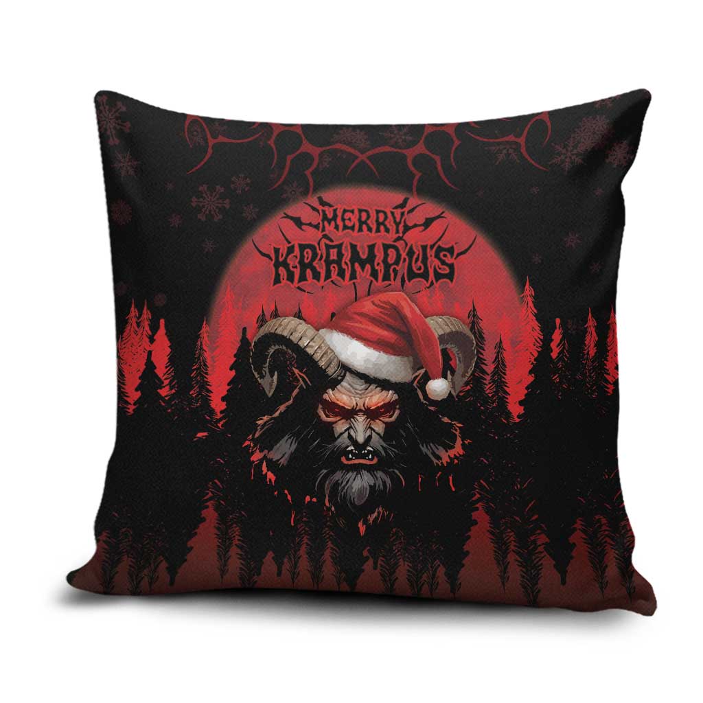 Merry Krampus Pillow Cover Dark Grunge Christmas - Wonder Print Shop