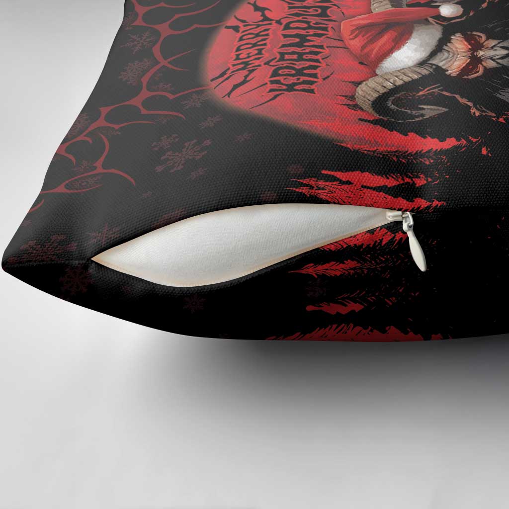 Merry Krampus Pillow Cover Dark Grunge Christmas - Wonder Print Shop