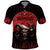 Merry Krampus Polo Shirt Dark Grunge Christmas - Wonder Print Shop