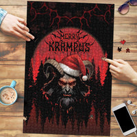 Merry Krampus Puzzle Dark Grunge Christmas - Wonder Print Shop