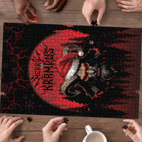 Merry Krampus Puzzle Dark Grunge Christmas - Wonder Print Shop